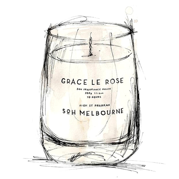 SOH Grace Le Rose 400g candle